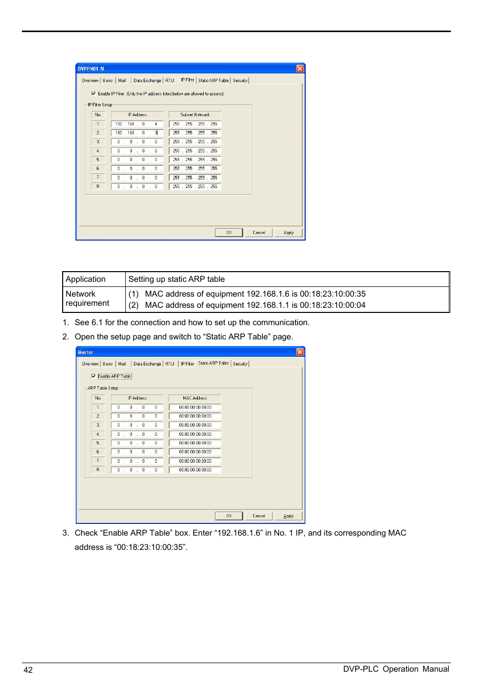 Ethernet communication module dvpen01-sl | Delta DVPEN01-SL User Manual | Page 44 / 58