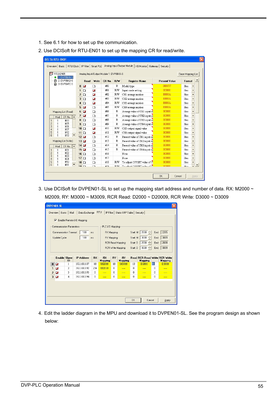 Ethernet communication module dvpen01-sl | Delta DVPEN01-SL User Manual | Page 57 / 58