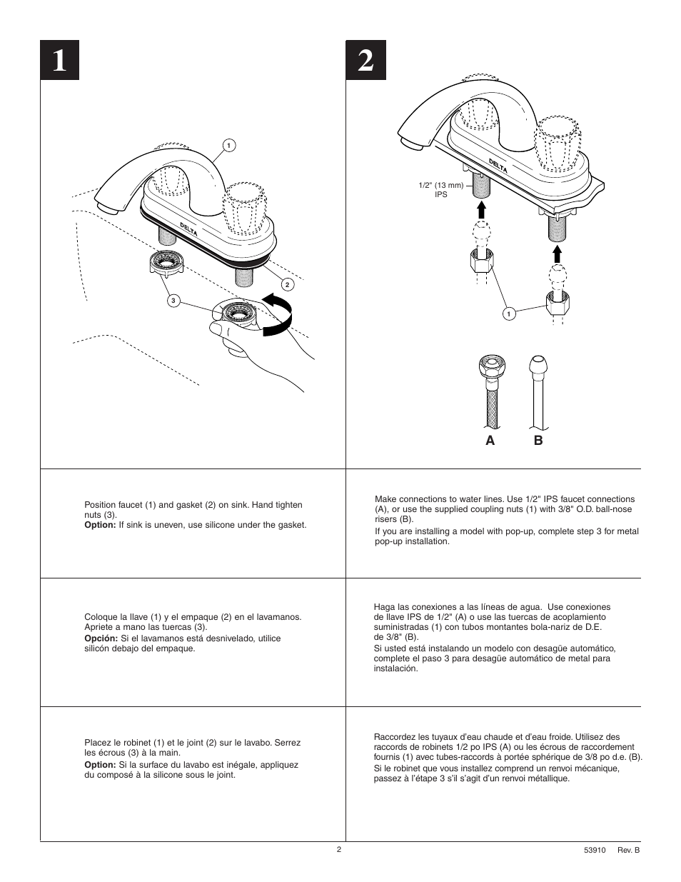 Delta 2583 Series User Manual | Page 2 / 6