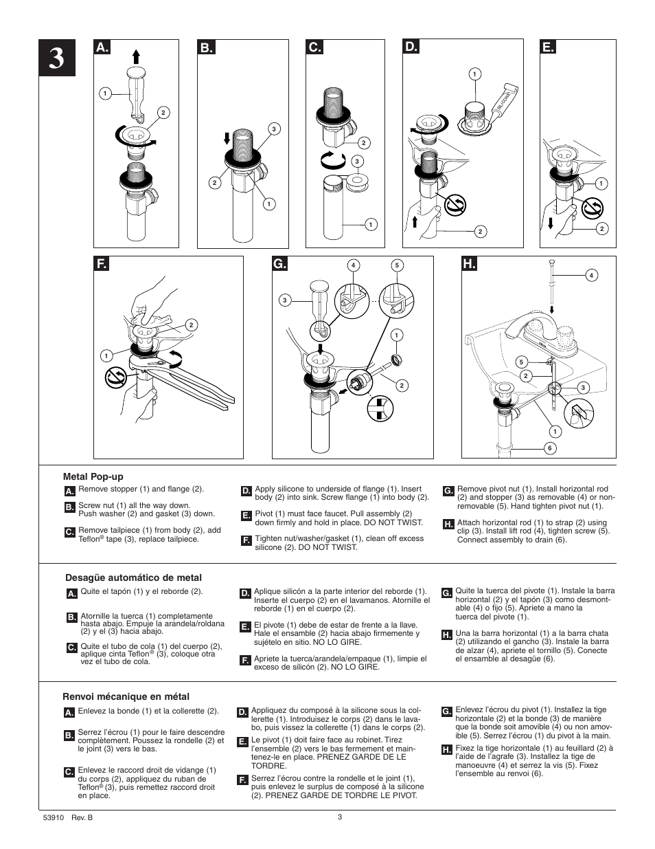 C. d. h | Delta 2583 Series User Manual | Page 3 / 6