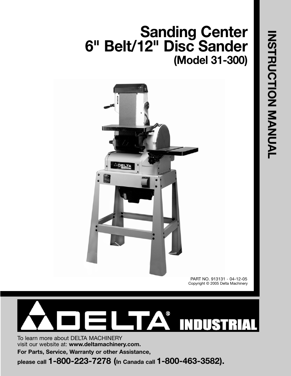 Delta (Model 31-300) User Manual | 24 pages