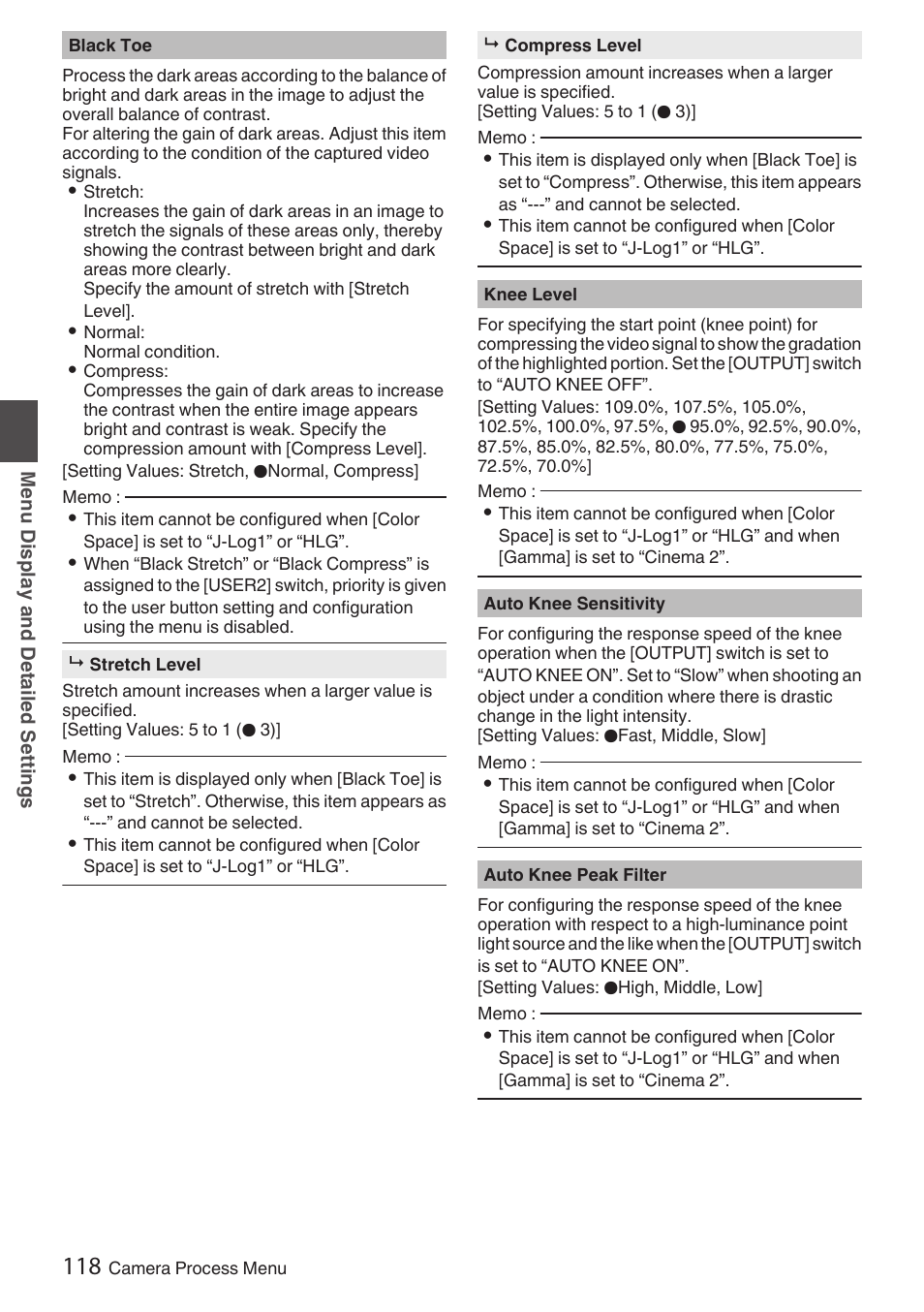 P 118) | JVC GY-HC900STU 2/3" HD Connected Cam Studio Camcorder (Body Only) User Manual | Page 118 / 236