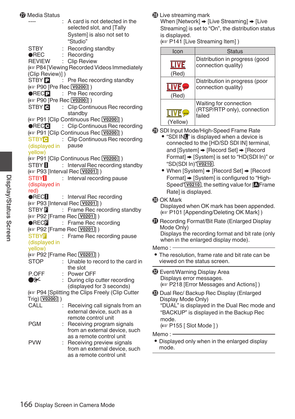 JVC GY-HC900STU 2/3" HD Connected Cam Studio Camcorder (Body Only) User Manual | Page 166 / 236