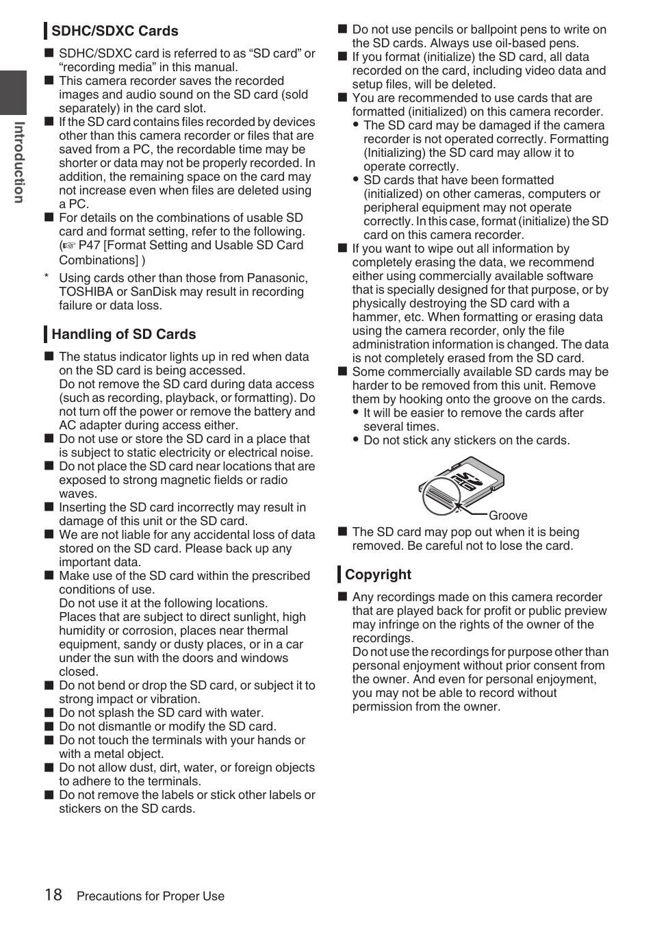 JVC GY-HC900STU 2/3" HD Connected Cam Studio Camcorder (Body Only) User Manual | Page 18 / 236