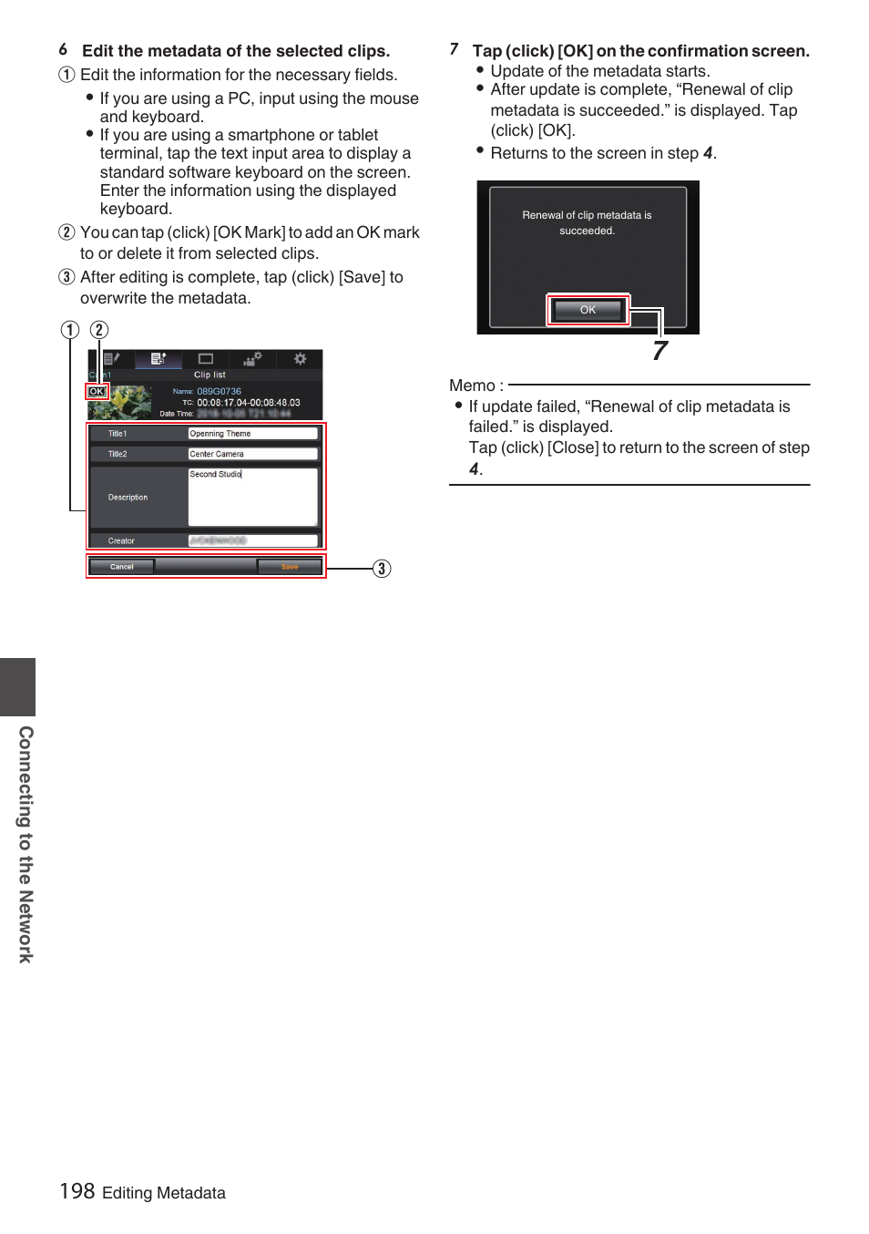 JVC GY-HC900STU 2/3" HD Connected Cam Studio Camcorder (Body Only) User Manual | Page 198 / 236