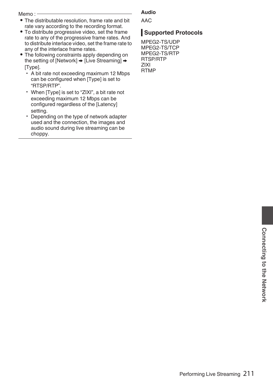 JVC GY-HC900STU 2/3" HD Connected Cam Studio Camcorder (Body Only) User Manual | Page 211 / 236