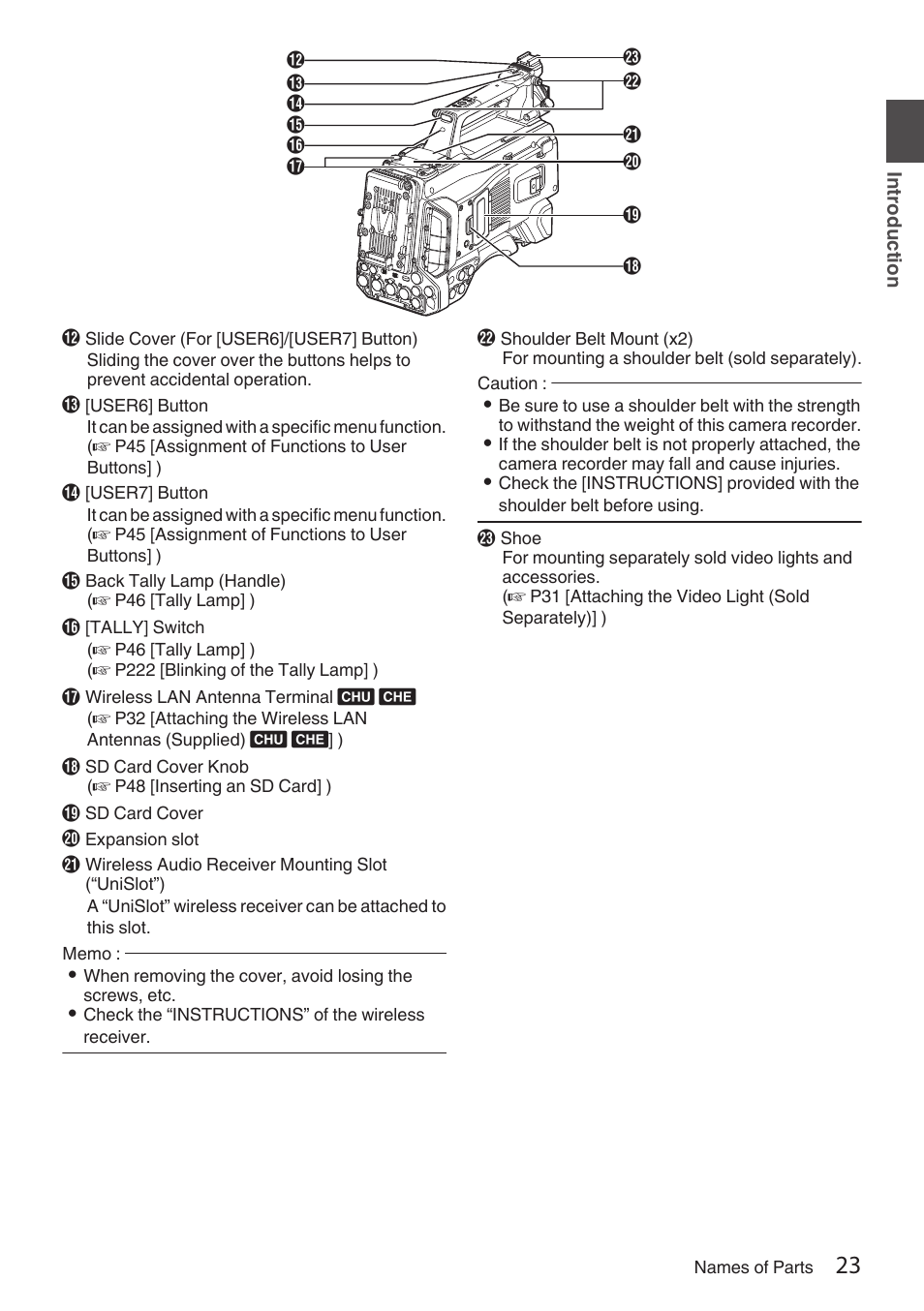 JVC GY-HC900STU 2/3" HD Connected Cam Studio Camcorder (Body Only) User Manual | Page 23 / 236