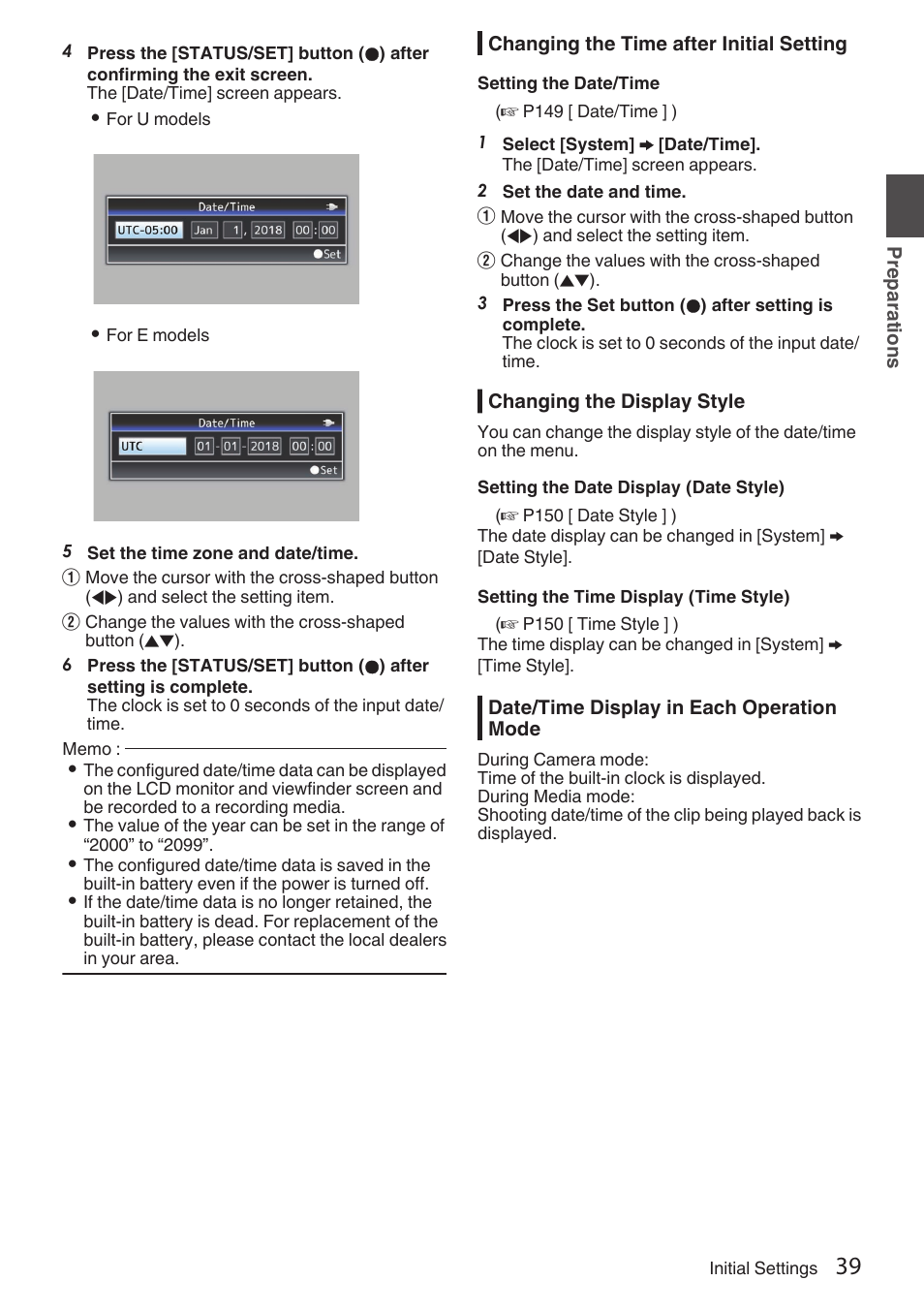 JVC GY-HC900STU 2/3" HD Connected Cam Studio Camcorder (Body Only) User Manual | Page 39 / 236
