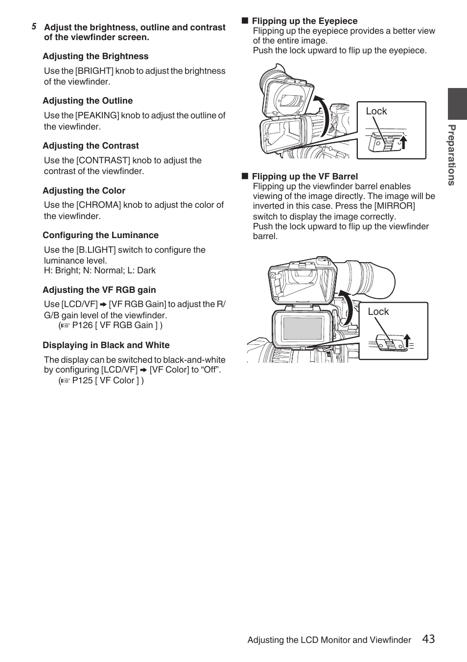 JVC GY-HC900STU 2/3" HD Connected Cam Studio Camcorder (Body Only) User Manual | Page 43 / 236