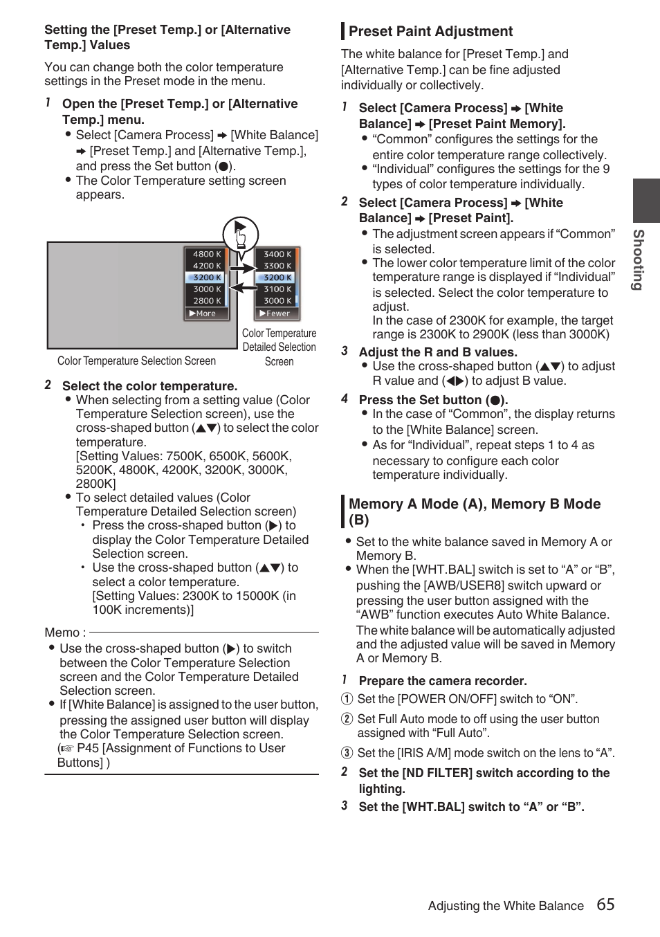 JVC GY-HC900STU 2/3" HD Connected Cam Studio Camcorder (Body Only) User Manual | Page 65 / 236
