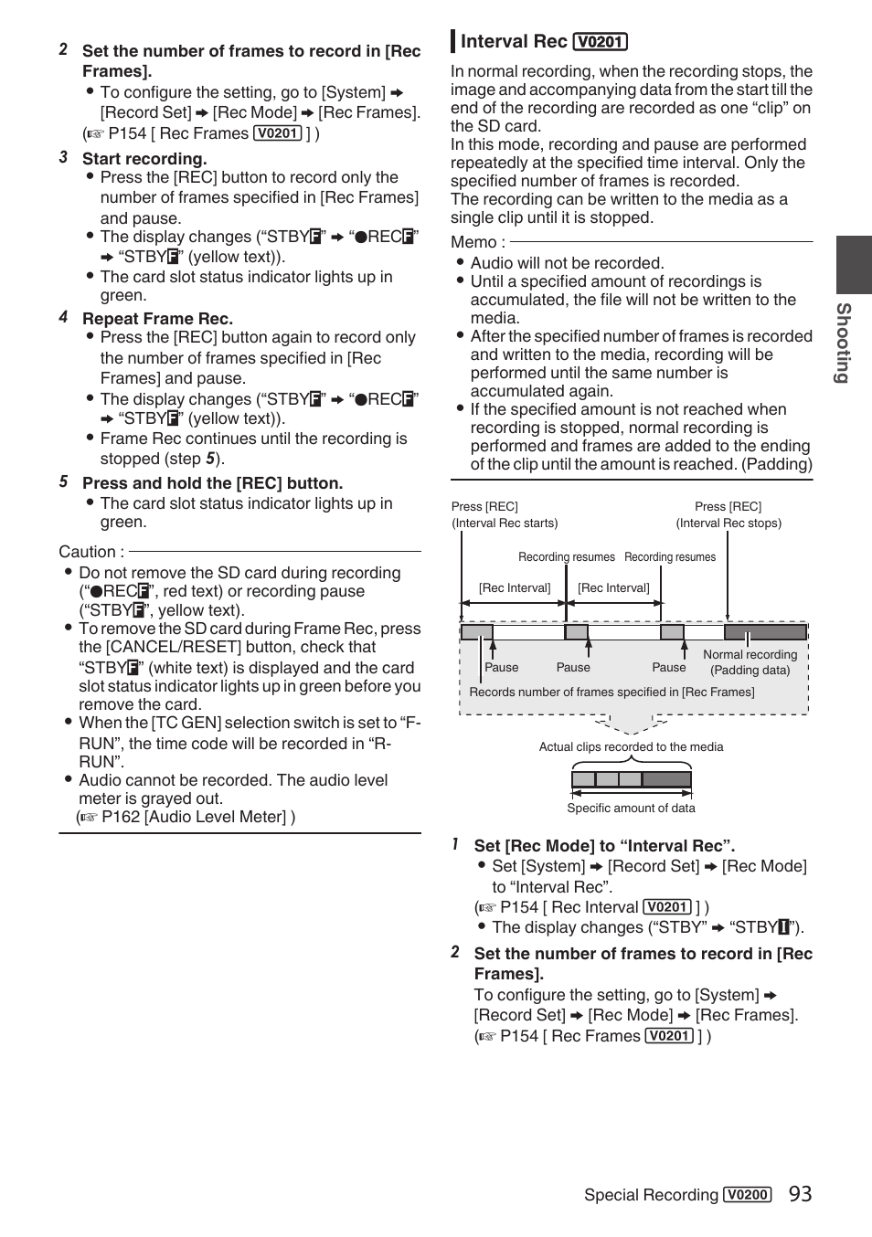 Interval rec | JVC GY-HC900STU 2/3" HD Connected Cam Studio Camcorder (Body Only) User Manual | Page 93 / 236