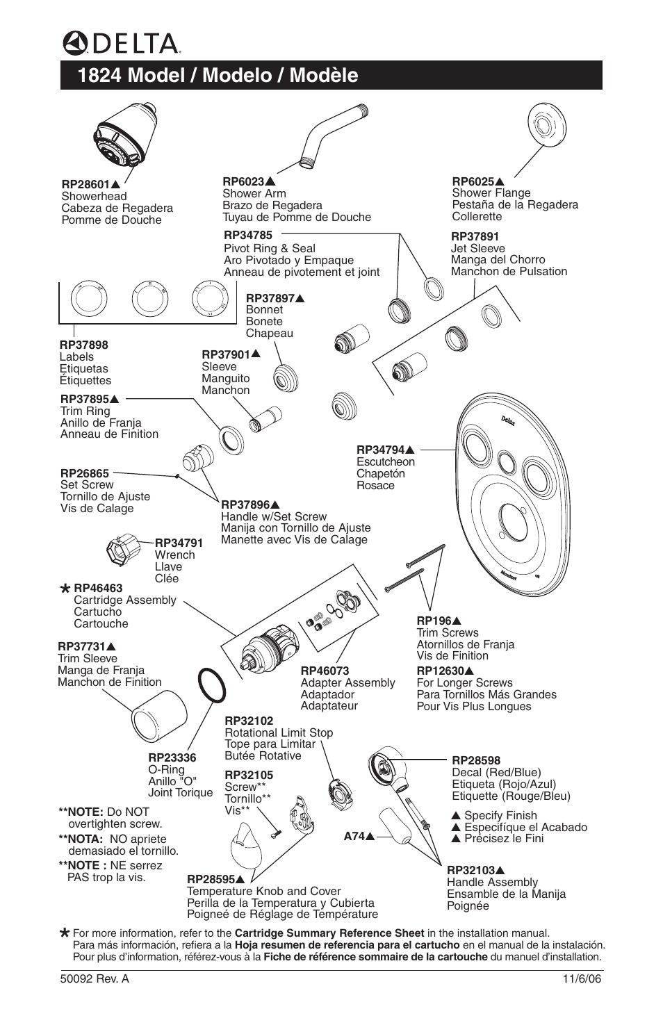 Delta 1824 User Manual | 1 page