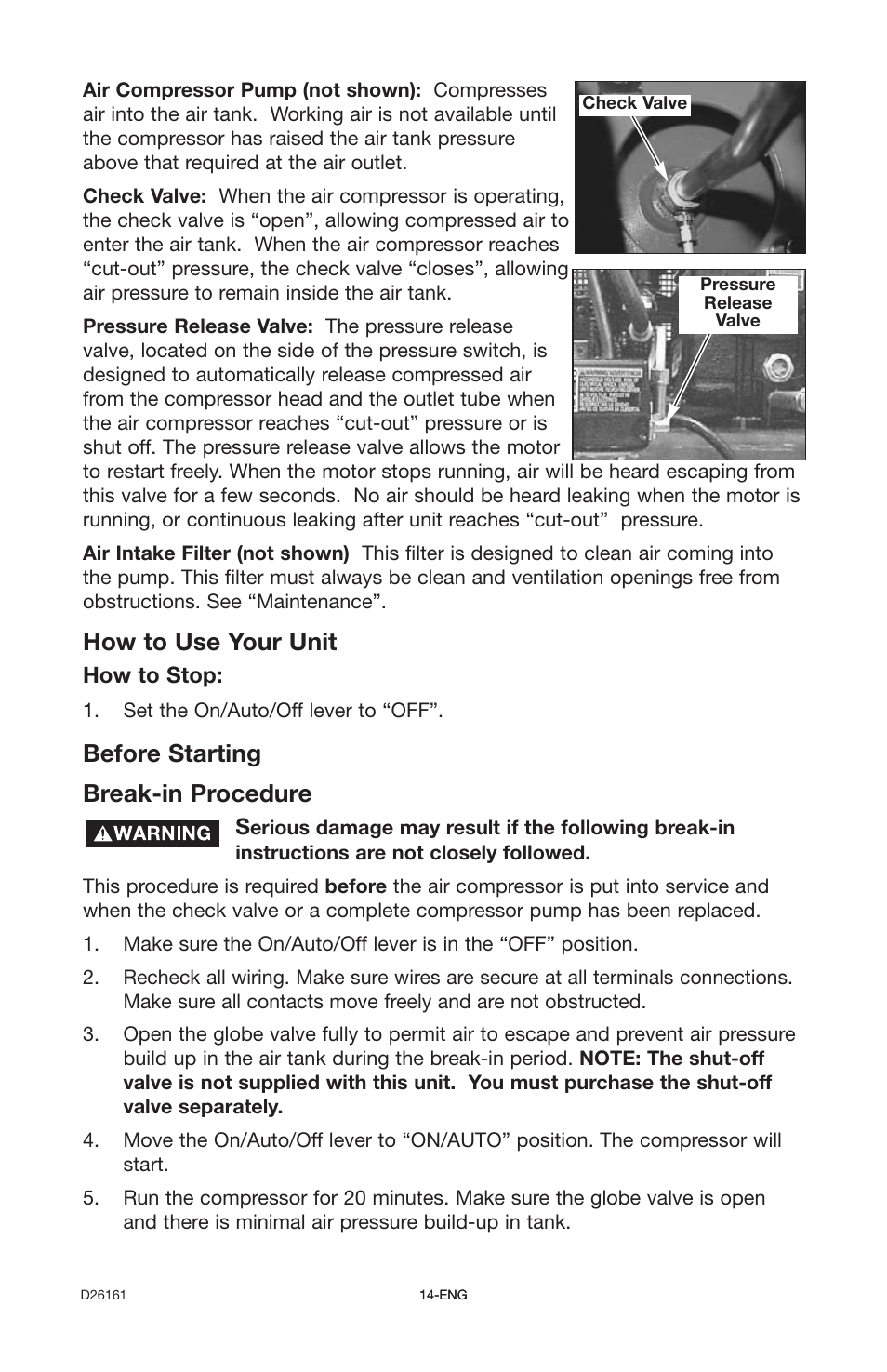 Before starting break-in procedure, How to use your unit | Delta DLKC6580V2-1 User Manual | Page 14 / 30