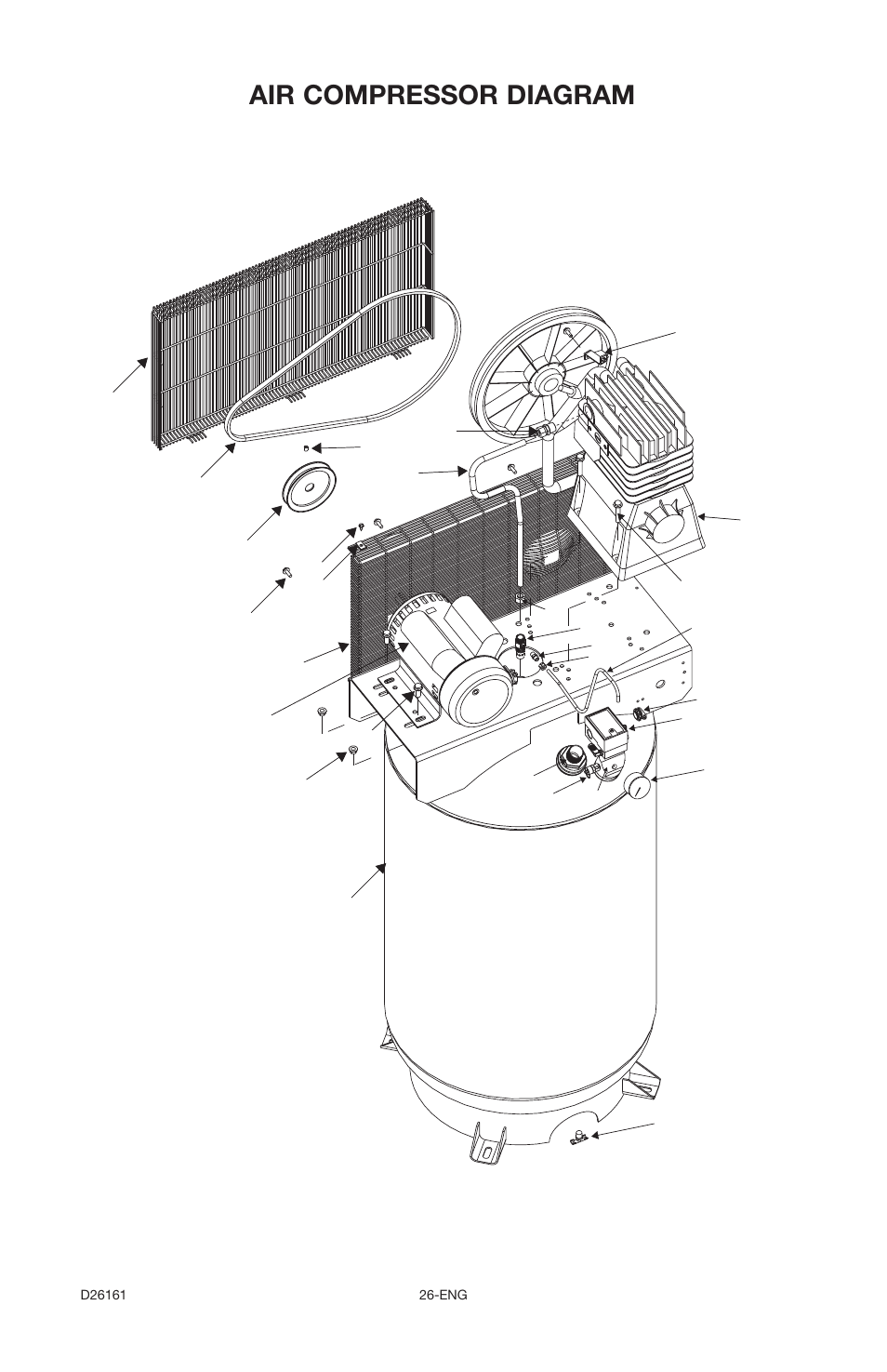 Air compressor diagram | Delta DLKC6580V2-1 User Manual | Page 26 / 30