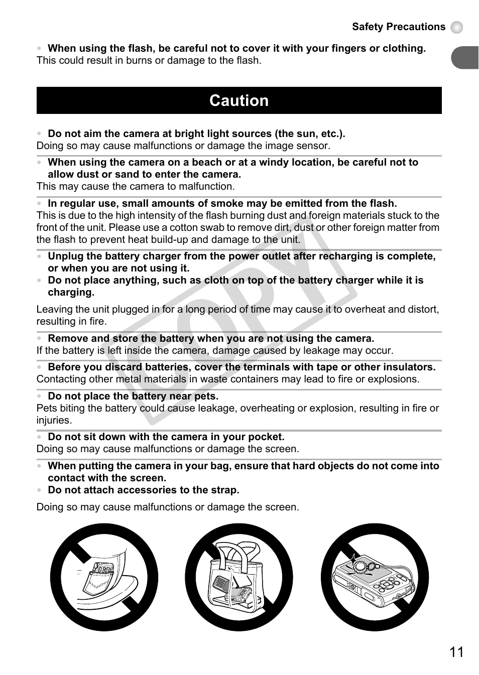 Co py | Canon A3000 IS User Manual | Page 11 / 148
