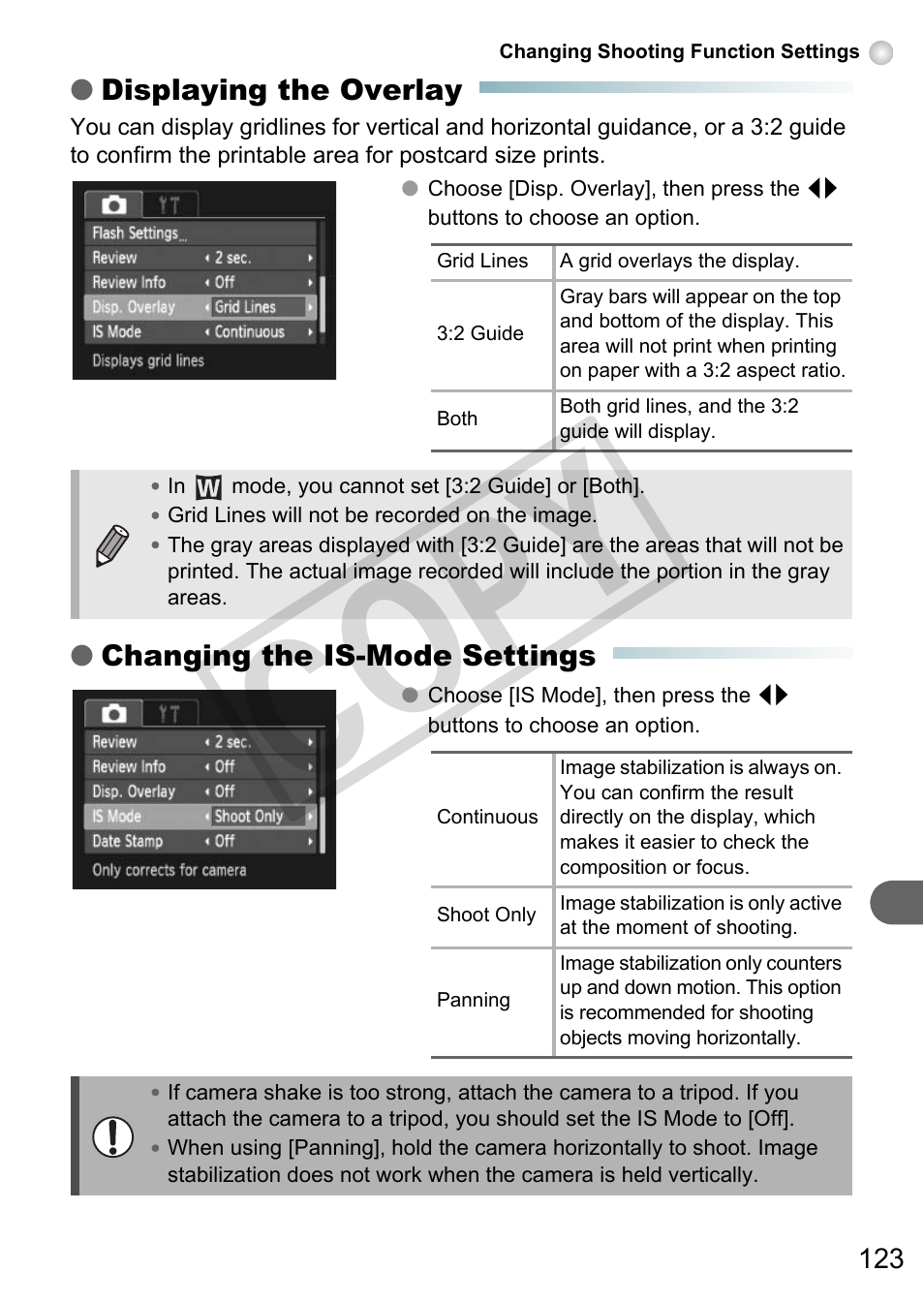 P. 123, Co py | Canon A3000 IS User Manual | Page 123 / 148