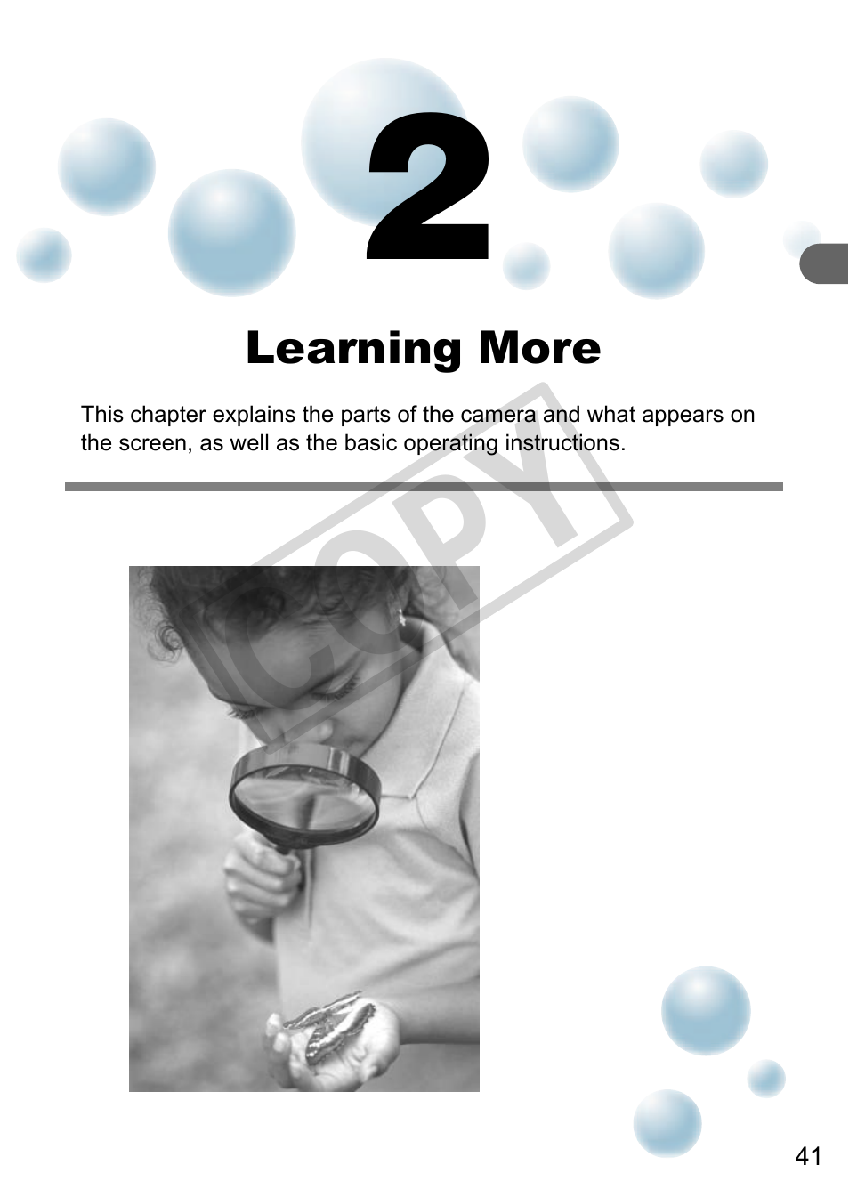 Learning more, Co py | Canon A3000 IS User Manual | Page 41 / 148