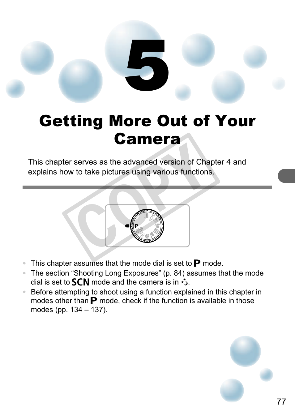 Getting more out of your camera, Co py | Canon A3000 IS User Manual | Page 77 / 148