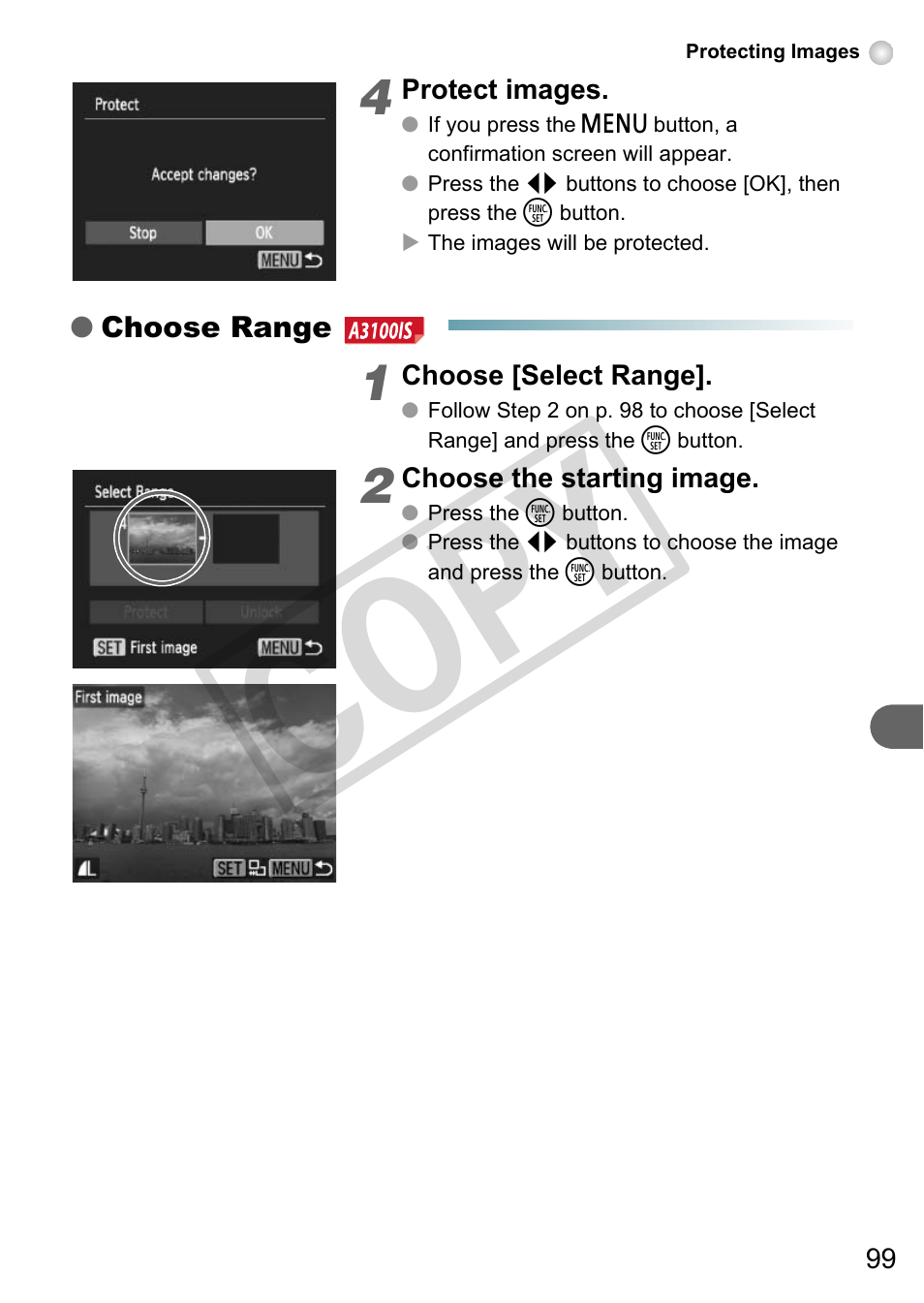 Co py | Canon A3000 IS User Manual | Page 99 / 148