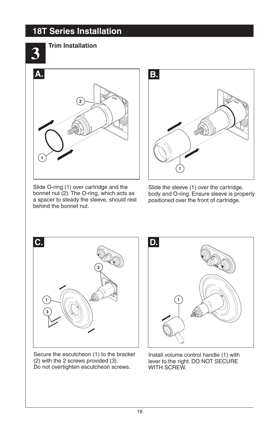 C. d. a. b, 18t series installation | Delta 48313 User Manual | Page 20 / 78