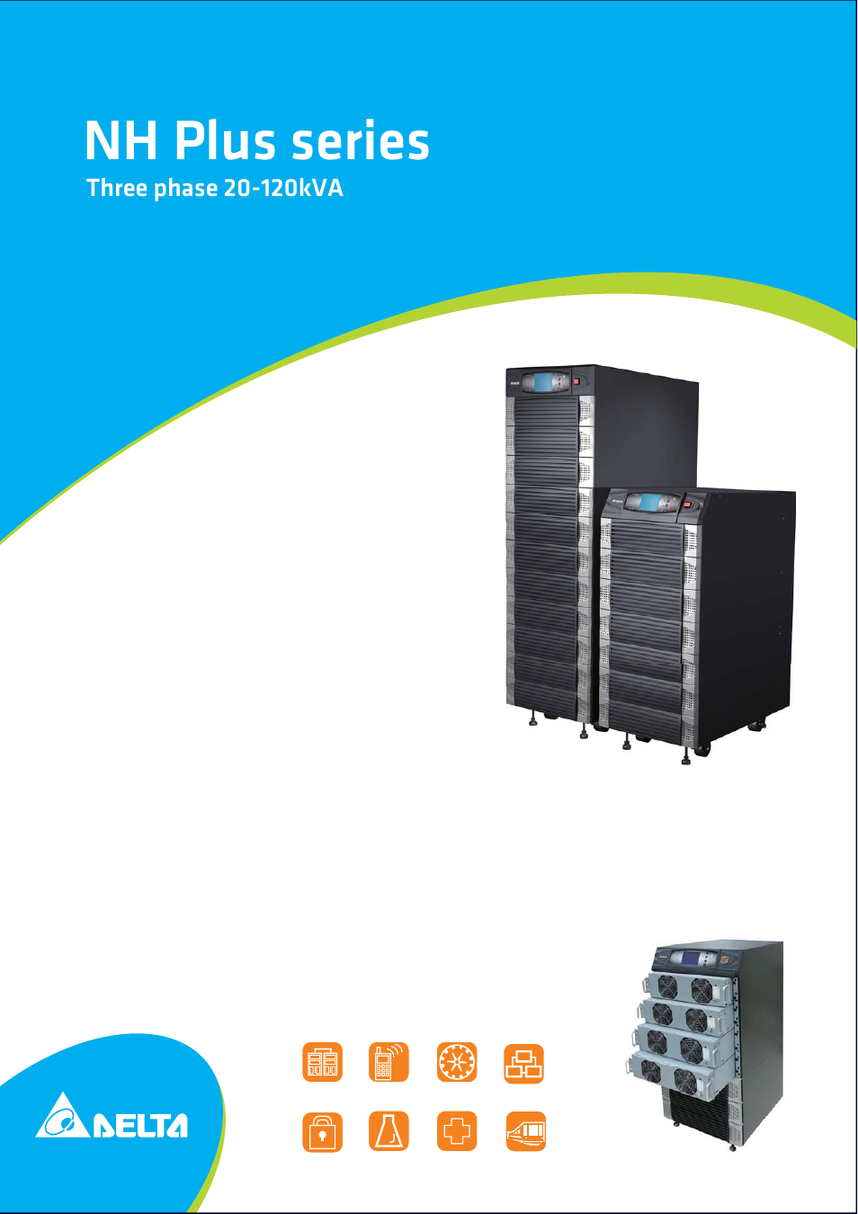 Delta NH Plus Series Three Phase 20-120kVA User Manual | 2 pages