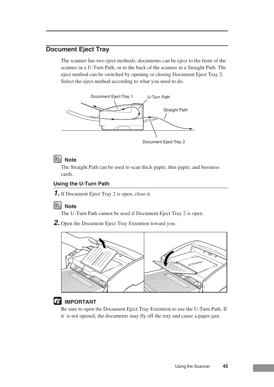 Document eject tray | Canon DR-5010C User Manual | Page 47 / 96