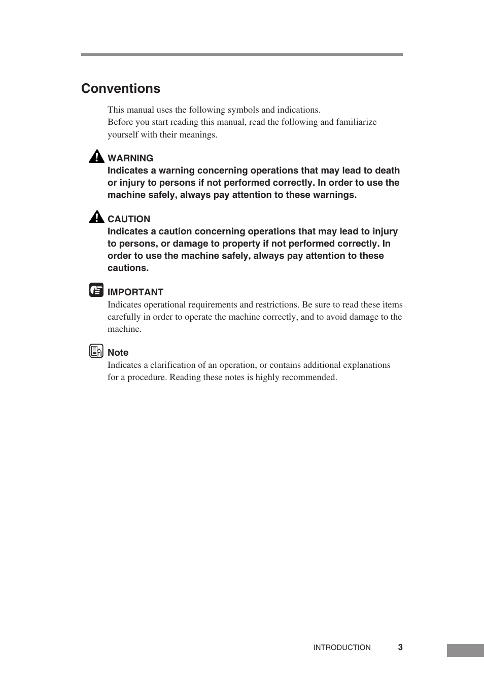 Conventions | Canon DR-5010C User Manual | Page 5 / 96