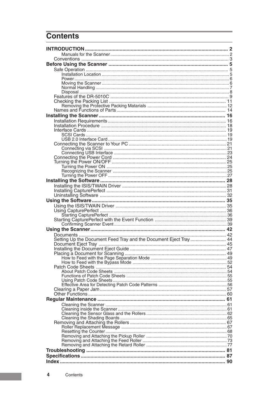 Canon DR-5010C User Manual | Page 6 / 96