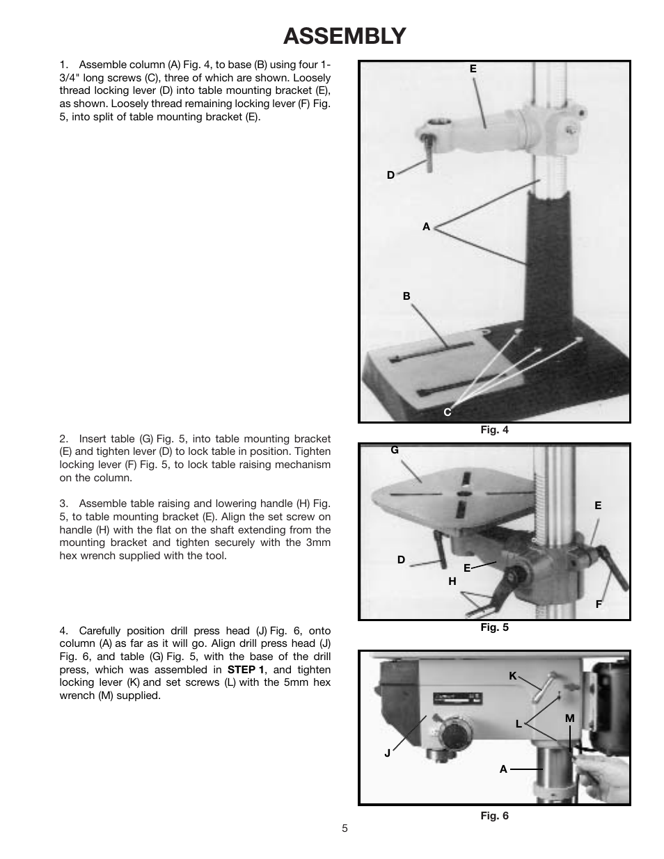 Assembly | Delta 17-900 User Manual | Page 5 / 16