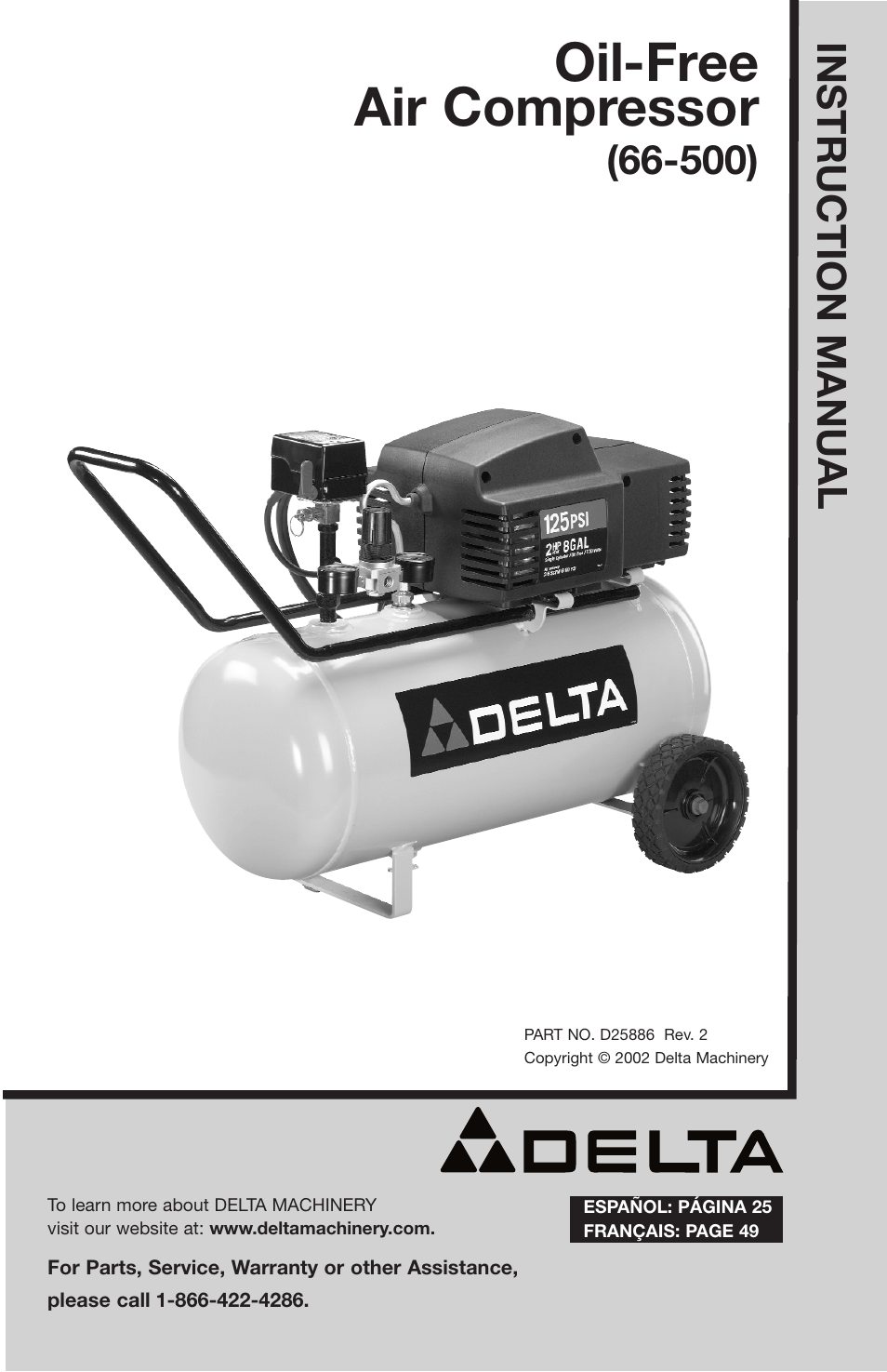Delta D25886 User Manual | 72 pages