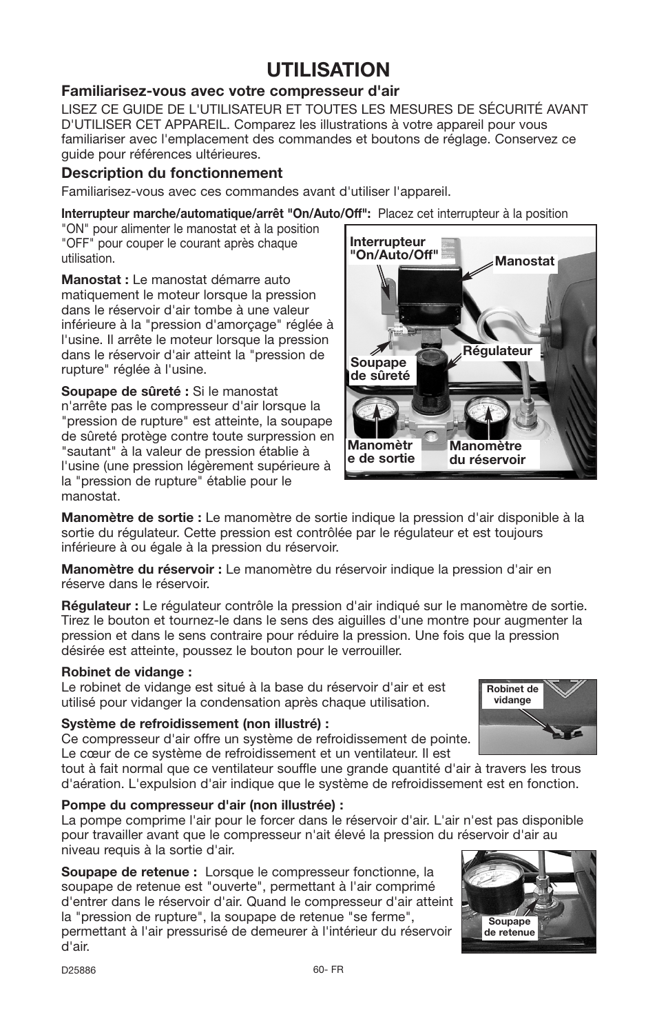 Utilisation | Delta D25886 User Manual | Page 60 / 72