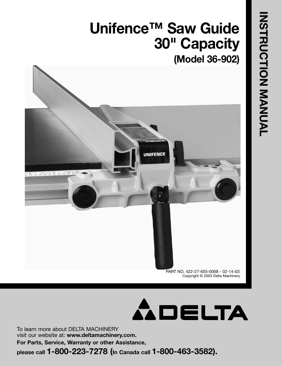 Delta 36-902 User Manual | 20 pages