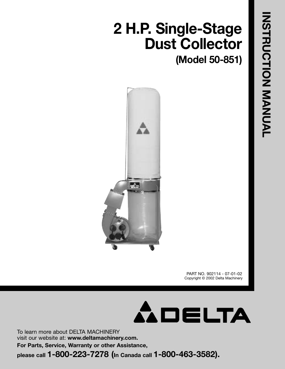 Delta 50-851 User Manual | 12 pages