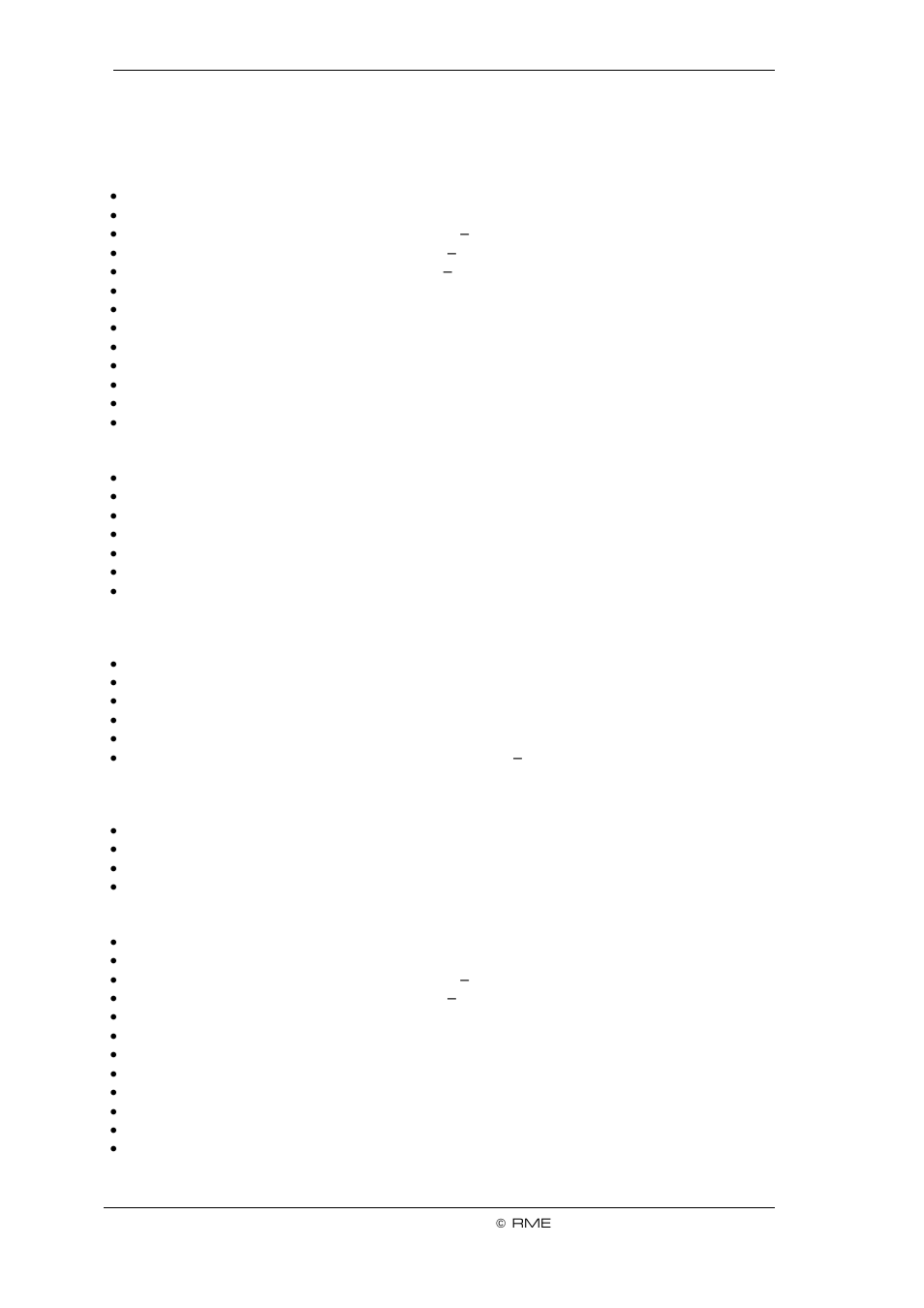 Technical specifications | RME Fireface UCX II 40-Channel USB-B Audio/MIDI Interface User Manual | Page 108 / 122