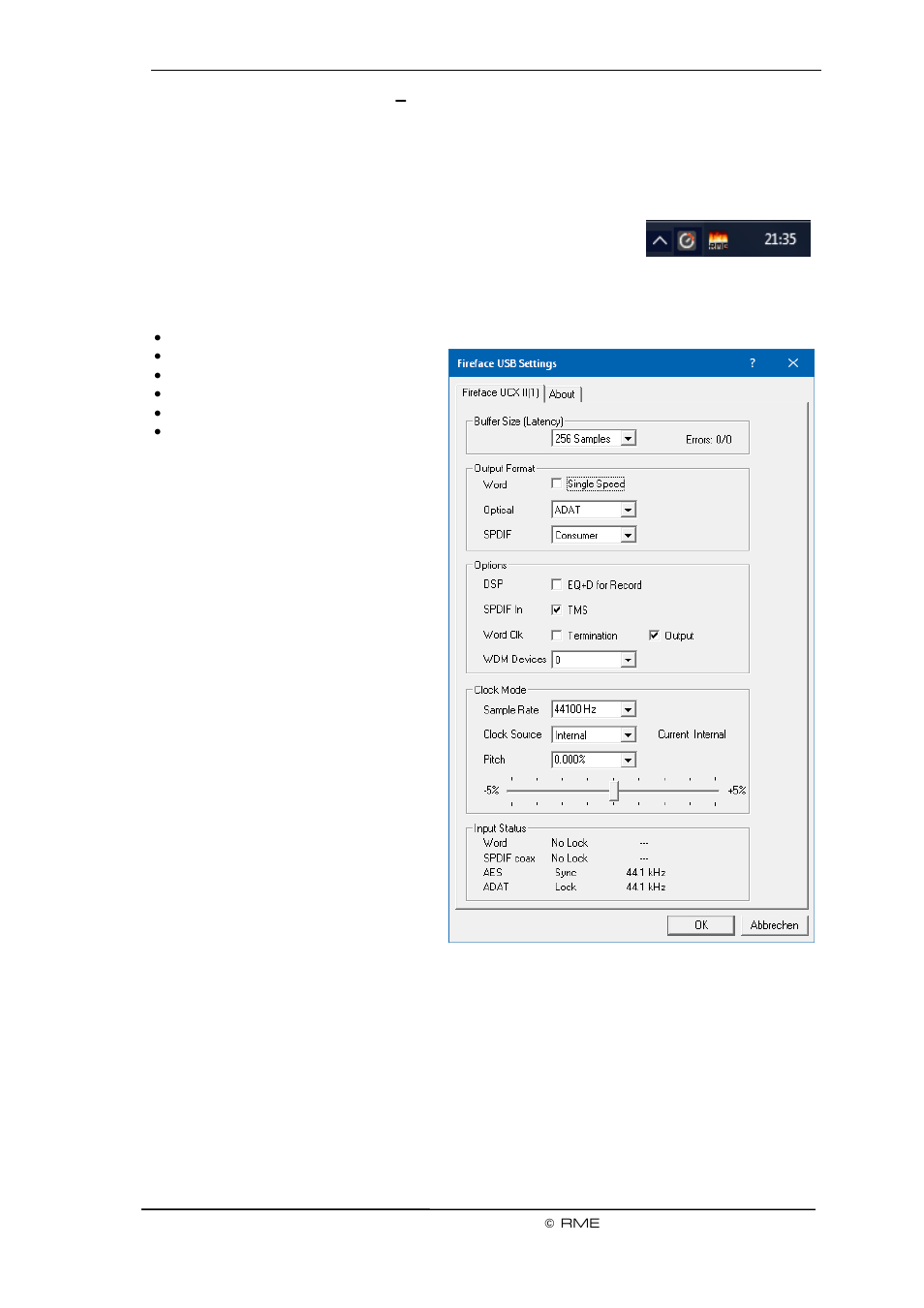 Configuring the fireface – settings dialog | RME Fireface UCX II 40-Channel USB-B Audio/MIDI Interface User Manual | Page 17 / 122