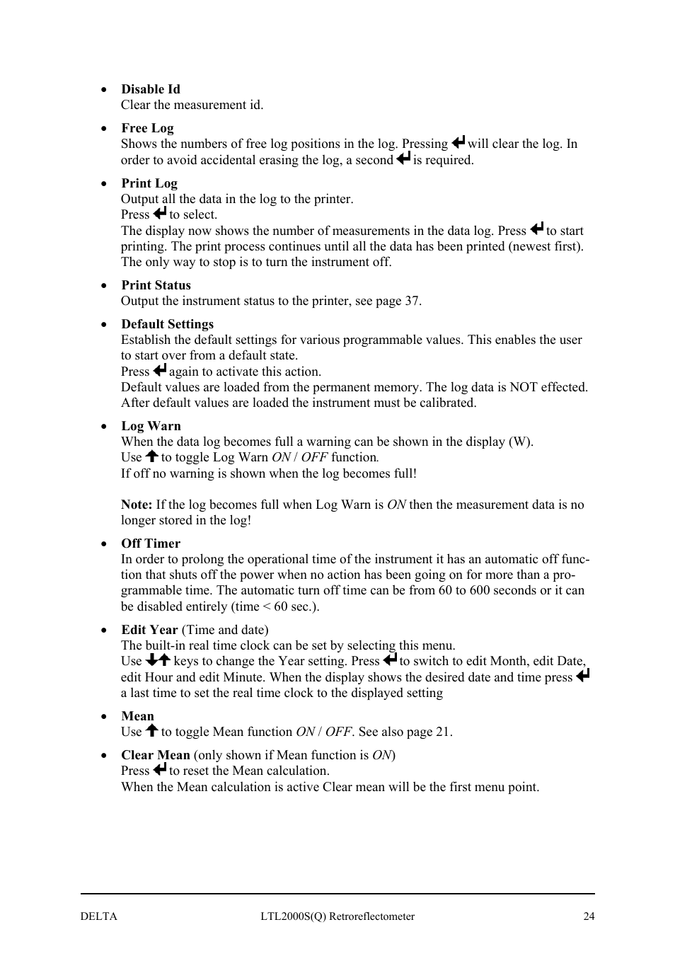 Delta LTL2000S User Manual | Page 28 / 45