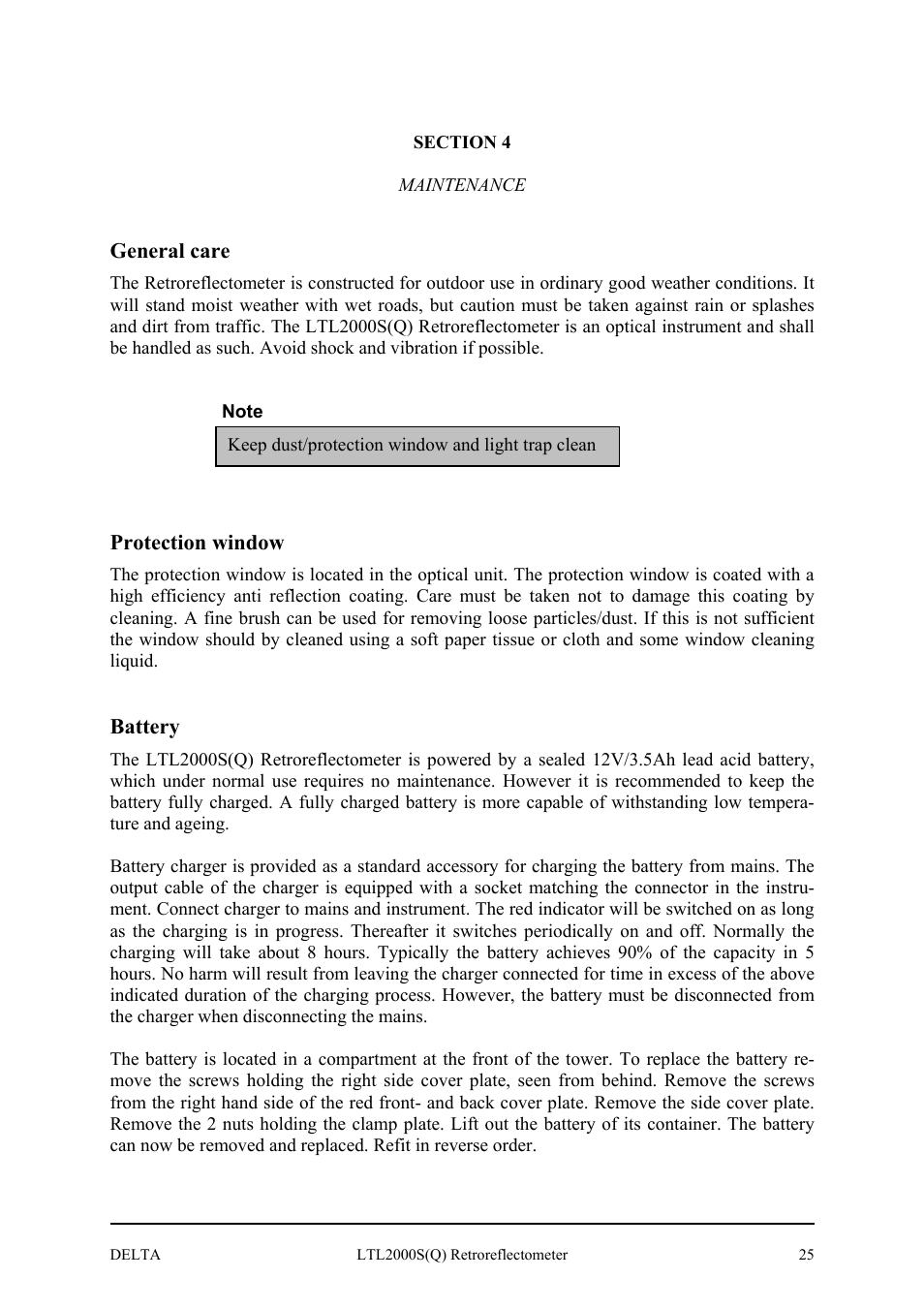 Delta LTL2000S User Manual | Page 29 / 45