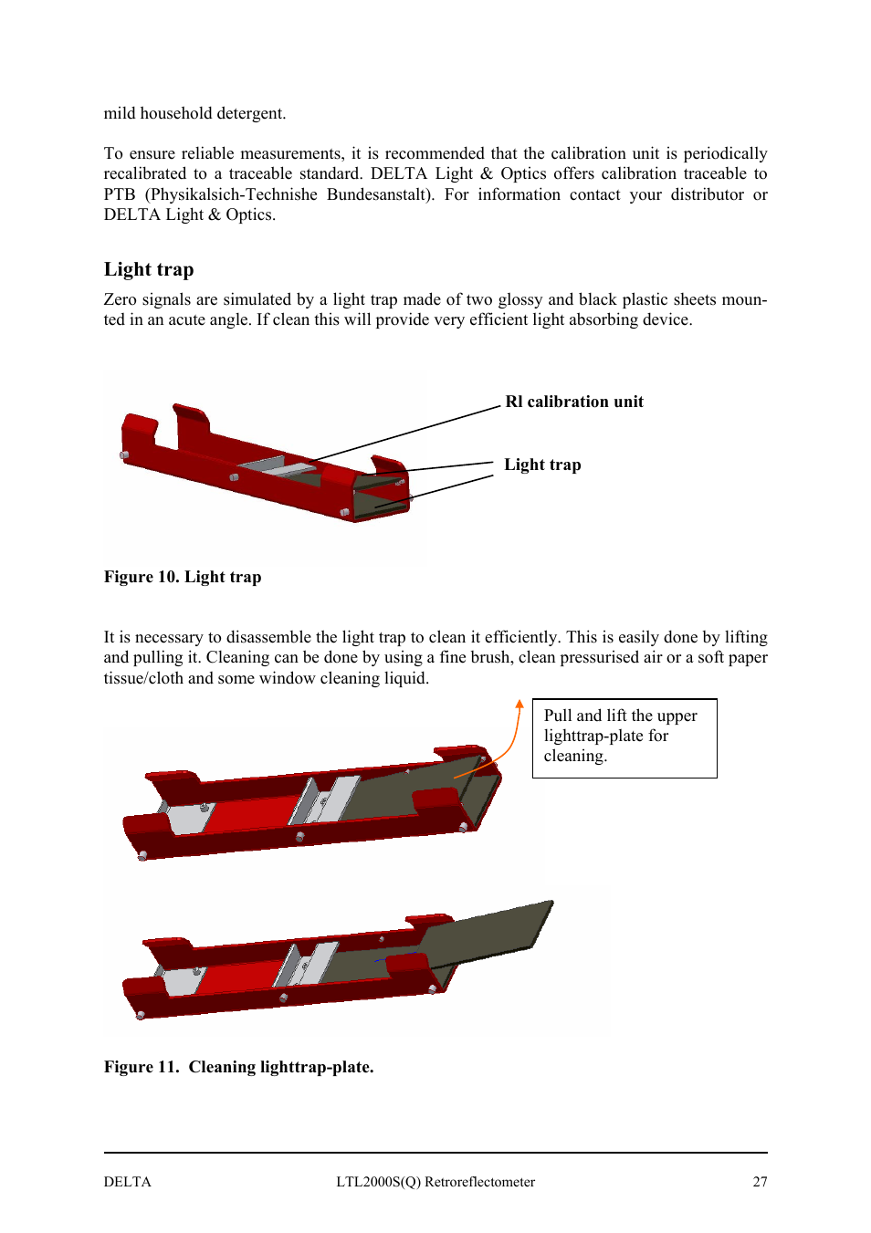 Light trap | Delta LTL2000S User Manual | Page 31 / 45