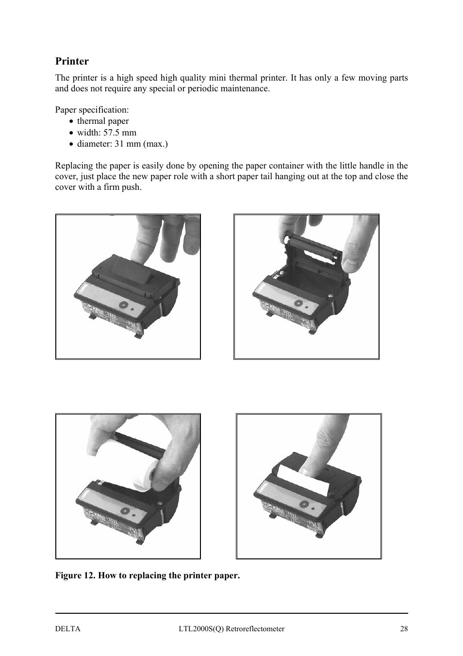 Printer | Delta LTL2000S User Manual | Page 32 / 45