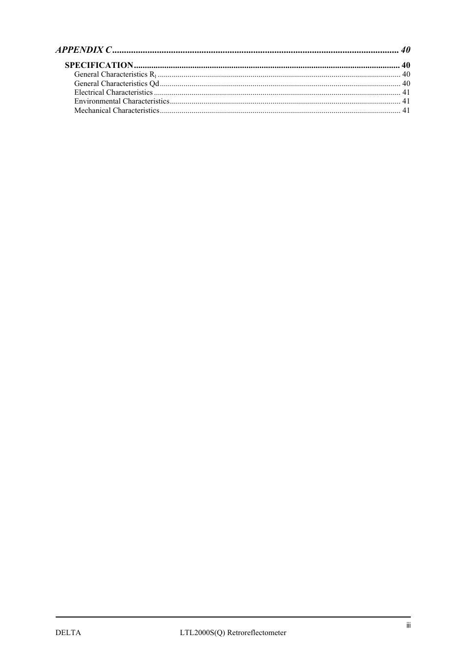 Delta LTL2000S User Manual | Page 4 / 45