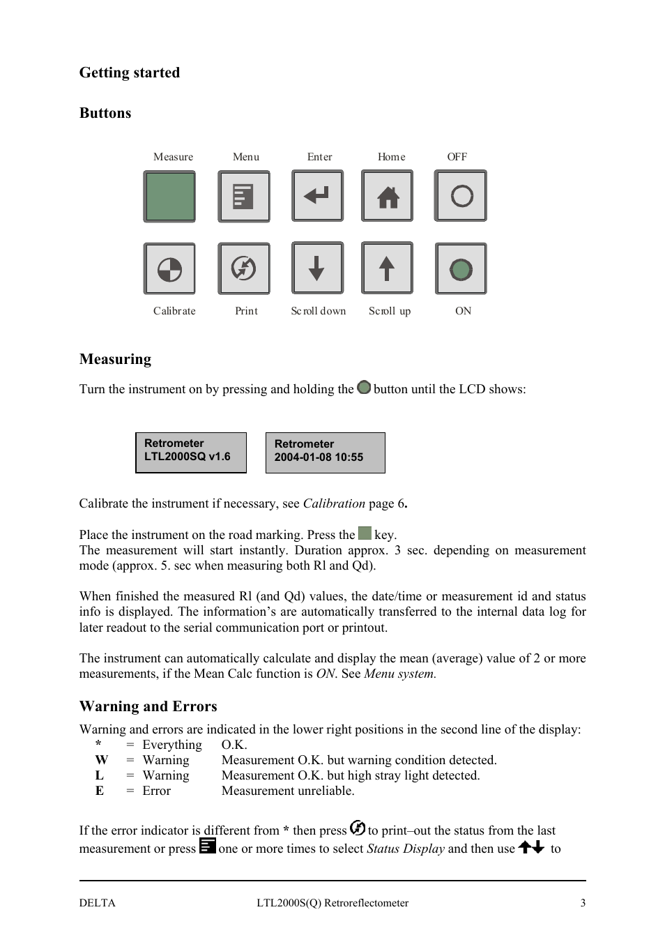 Delta LTL2000S User Manual | Page 7 / 45