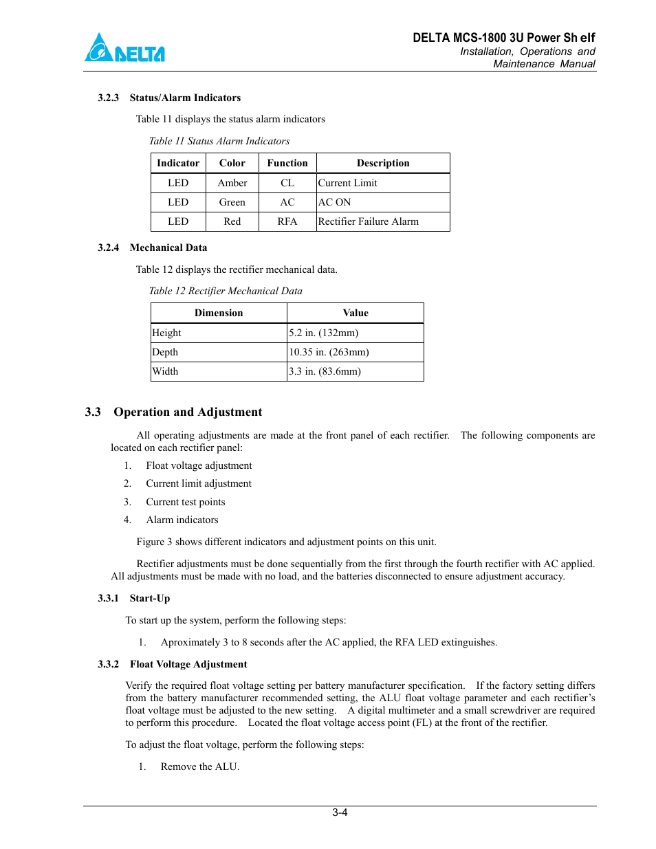 Delta MCS-1800 User Manual | Page 14 / 57