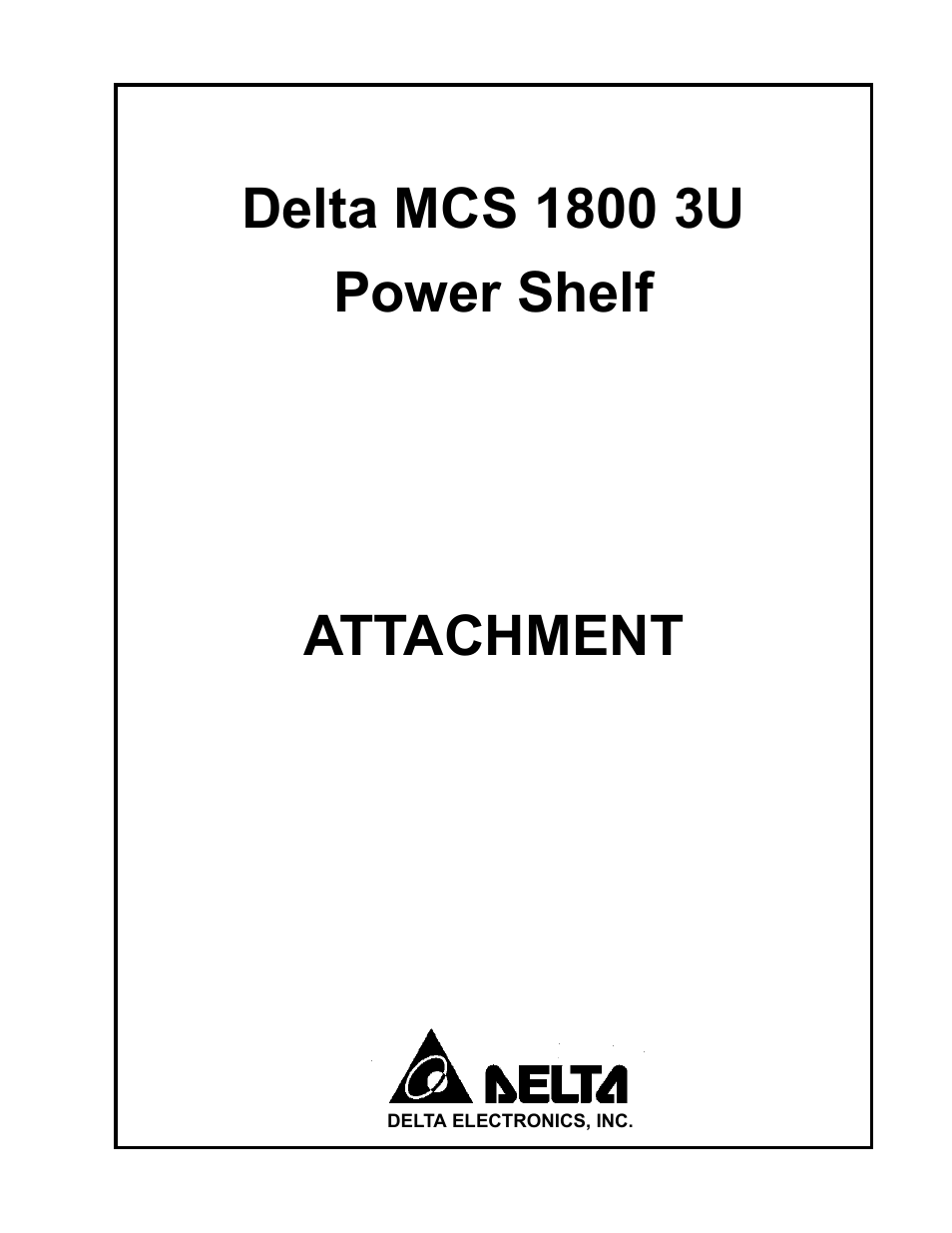 Attachment | Delta MCS-1800 User Manual | Page 33 / 57