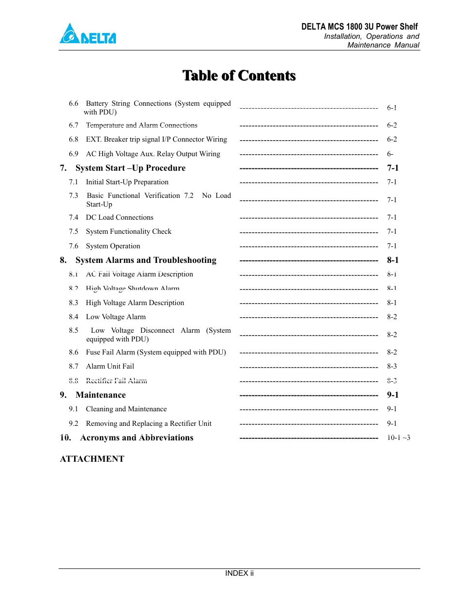 Delta MCS-1800 User Manual | Page 4 / 57