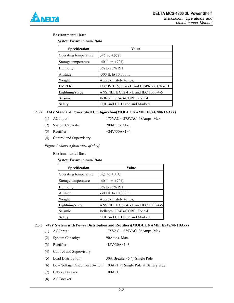 Delta MCS-1800 User Manual | Page 7 / 57