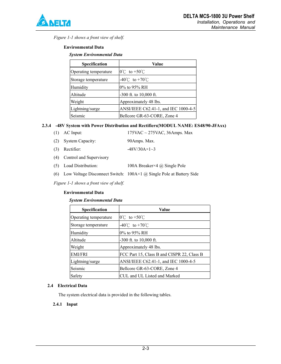 Delta MCS-1800 User Manual | Page 8 / 57