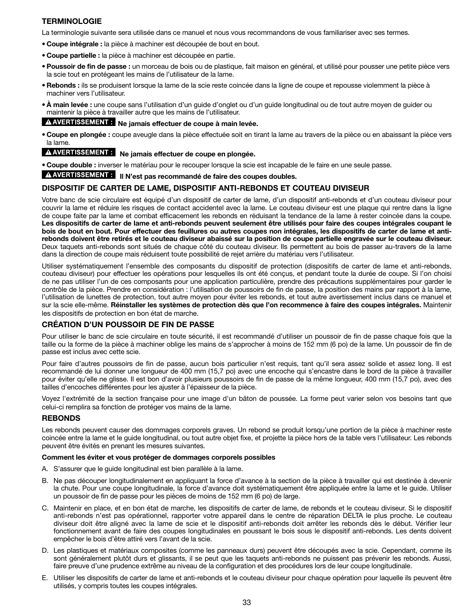 Delta N028314 User Manual | Page 33 / 88