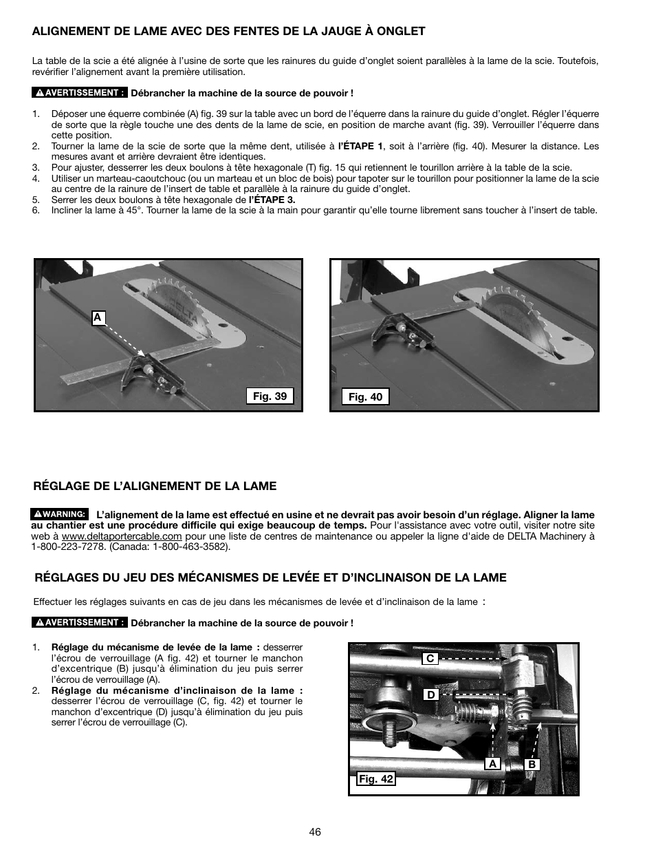 Delta N028314 User Manual | Page 46 / 88