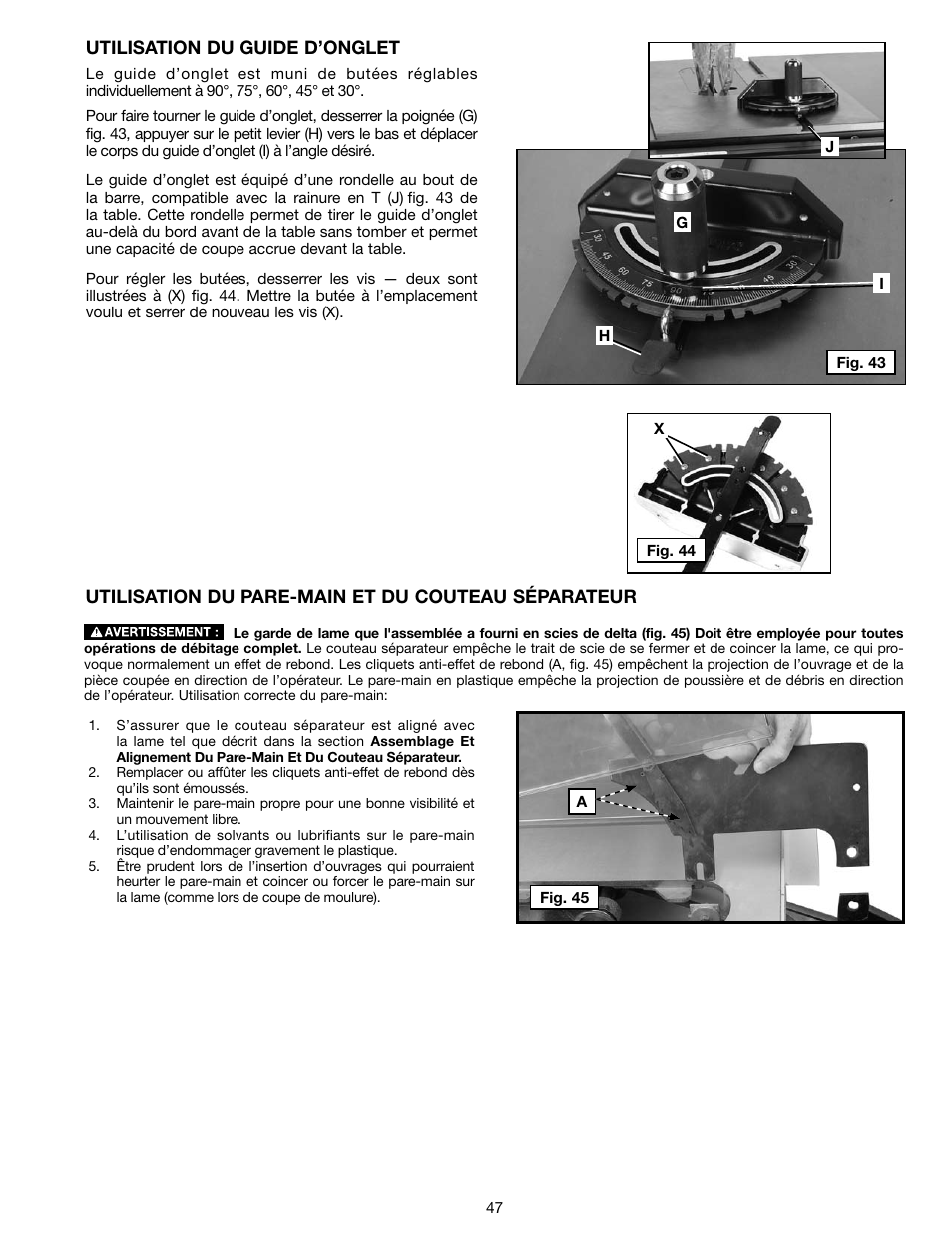 Delta N028314 User Manual | Page 47 / 88