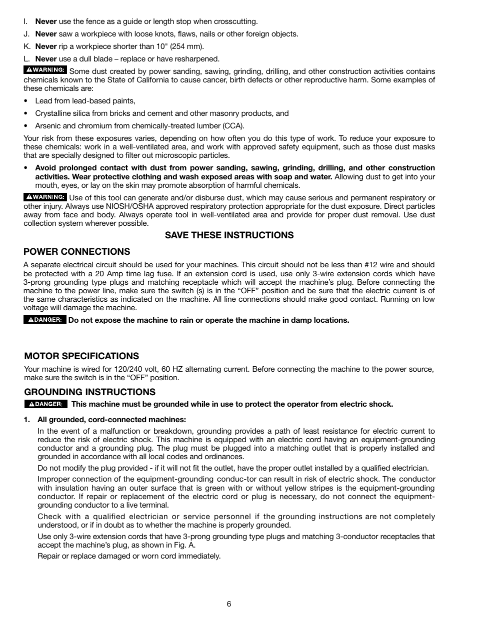 Delta N028314 User Manual | Page 6 / 88